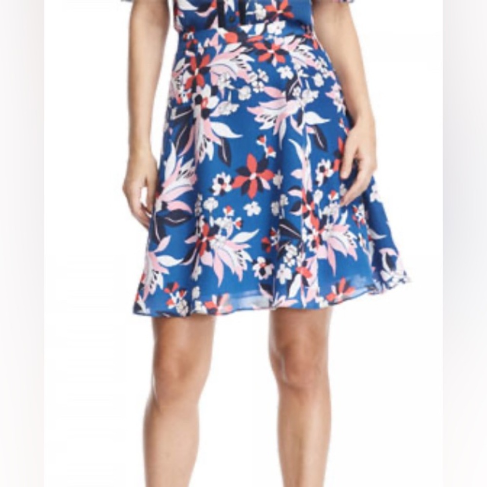 Bellamy Floral Blue Skirt